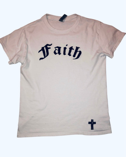 "Faith" White Tee